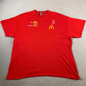 McDonalds Shirt Mens 2XL Cardi B Offset Crew‎ Employee Promo Fast Food Tee Adult